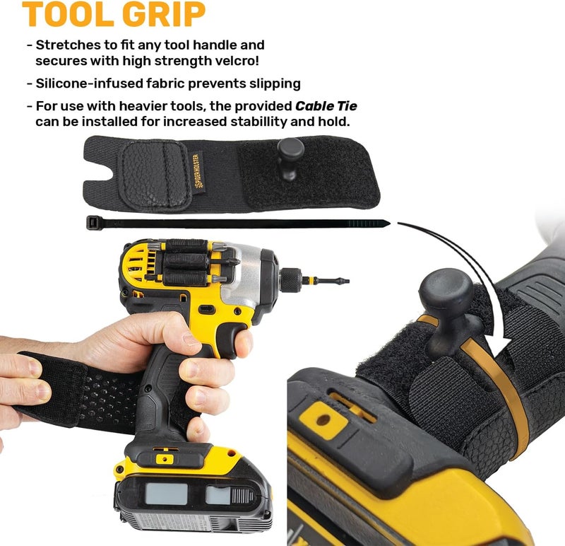 SPIDER Tool Holster - Improve The Way You Carry Your Power Drill, Driver, Multitool, Pneumatic, Multi-Tool and More on Your Belt - Compatible With All Major Tool Brands - Image 3